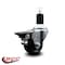 Service Caster 3'' Soft Rubber Swivel 1-1/2'' Expanding Stem Caster with Brake SCC-EX20S314-SRS-PLB-112 - alternate 2